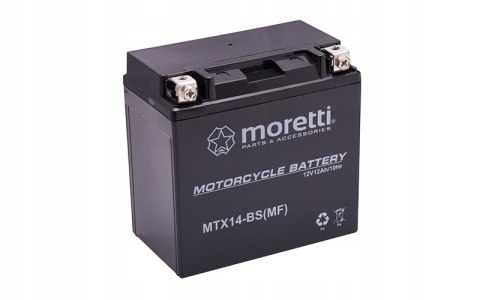 Akumulator Moretti AGM (Gel) MTX14-BS Martinelli Akumulator Moretti AGM (Gel) MTX14-BS Martinelli