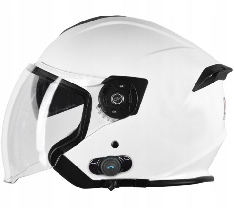 Kask ORIGINE PALIO 2.0 + BT SOLID white gloss M Martinelli Kask ORIGINE PALIO 2.0 + BT SOLID white gloss M Martinelli