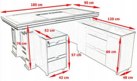 STYLOWE KLASYCZNE BIURKO GABINETOWE FORNIR 180cm Martinelli STYLOWE KLASYCZNE BIURKO GABINETOWE FORNIR 180cm Martinelli