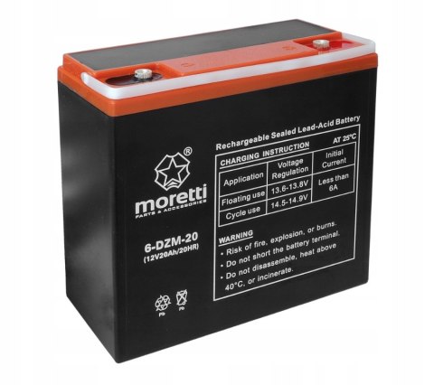 Akumulator Moretti 6-DZM-20 skuter elektryczny Martinelli