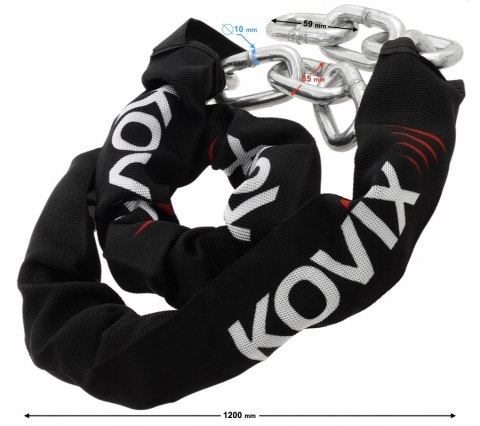 ŁAŃCUCH ZABEZPIECZAJĄCY KOVIX KC10B-120 ŁAŃCUCH ZABEZPIECZAJĄCY KOVIX KC10B-120